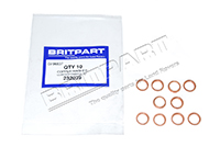 COPPER WASHER (Britpart) 232039 *Qty 10*