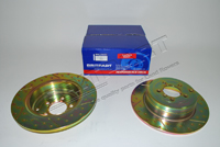 Brake Disc Rear L322 02-05 Drilled & Grooved x2 (Britpart) DA4610 SDB000211