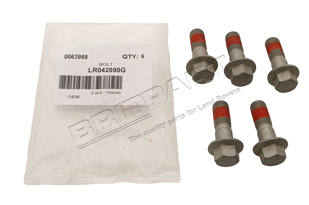 Rear Brake Caliper Carrier Bolt  QTY 5 >CH704009 Range Rover Evoque LR027133 LR042690G