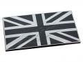 DA7637 METAL SELF-ADHESIVE BLACK AND SILVER UNION JACK -