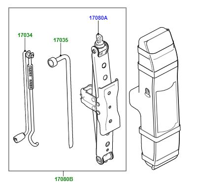 Jack Set Air Suspension Models (Genuine) LR133566